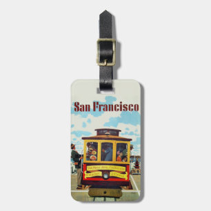 Etiqueta de bagagem de Viagens vintage de São Fra