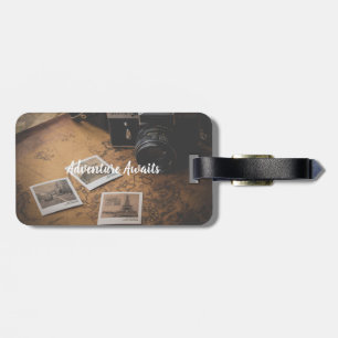 Etiqueta de bagagem de Viagens vintage personaliza