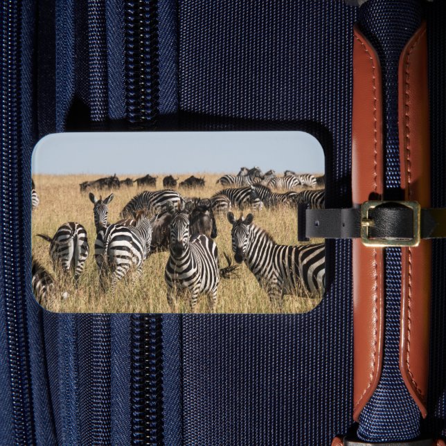 Etiqueta de Bagagem de Zebra do Grant (Frente Insitu 4)