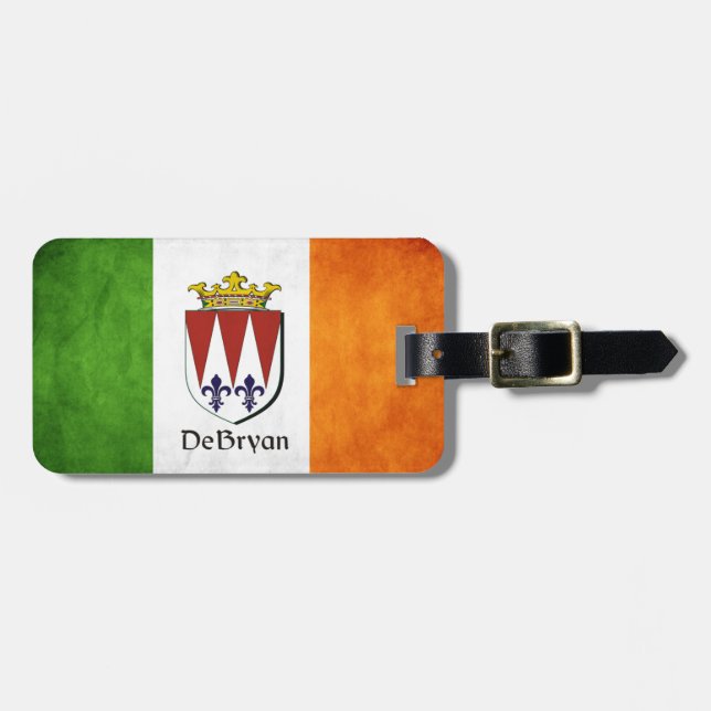 Etiqueta De Bagagem DeBryan Irish Flag (Frente Horizontal)