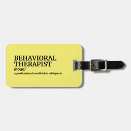 Etiqueta De Bagagem Definição da Marca Terapêutica Comportamental