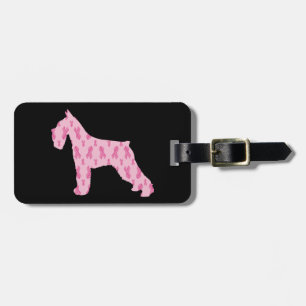 Etiqueta De Bagagem Deixe Cure o Schnauzer da Faixa de Opções do Cance