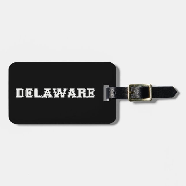Etiqueta De Bagagem Delaware (Frente Horizontal)