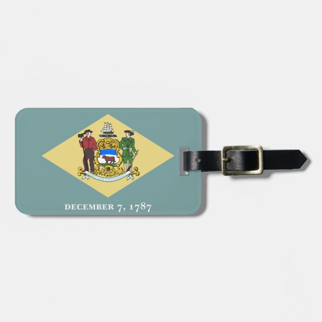 Etiqueta De Bagagem Delaware (Frente Horizontal)