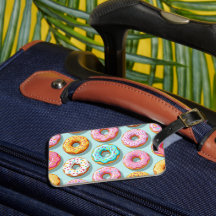 Deliciosos donuts de creme azuis