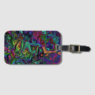 Etiqueta de bagagem derretida do cérebro