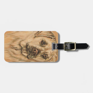 Etiqueta De Bagagem Desenho bonito do Tag branco da bagagem do cão de
