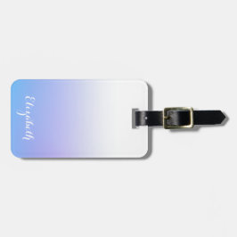 Etiqueta De Bagagem Desenho ombre violeta e azul