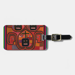 Etiqueta De Bagagem Desenho Tribal Cuna