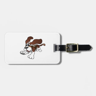 Etiqueta De Bagagem Desenhos animados Basset Hound