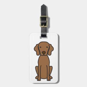 Etiqueta De Bagagem Desenhos animados do cão de Vizsla