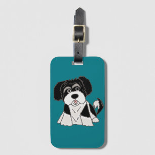 Etiqueta De Bagagem Desenhos animados engraçados do cão de filhote d