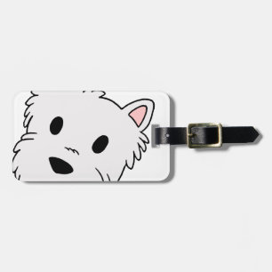 Etiqueta De Bagagem desenhos animados head.png do westie