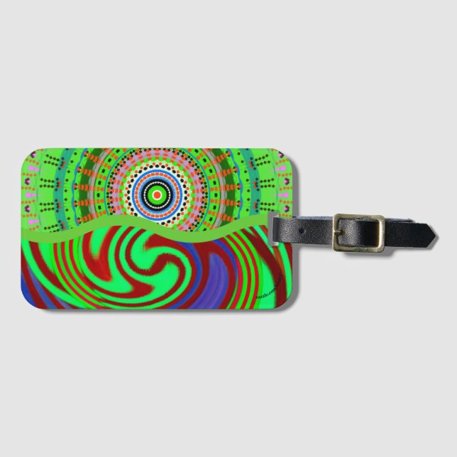 Etiqueta De Bagagem Design (Frente Horizontal)