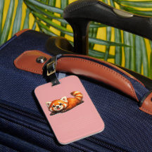 Design de Animal Kawaii Panda Vermelho Fofo Relaxa