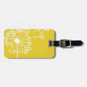 Etiqueta De Bagagem Design de Dandelion Amarelo