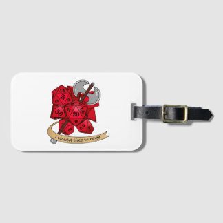 Etiqueta De Bagagem Design de Dice Barbary