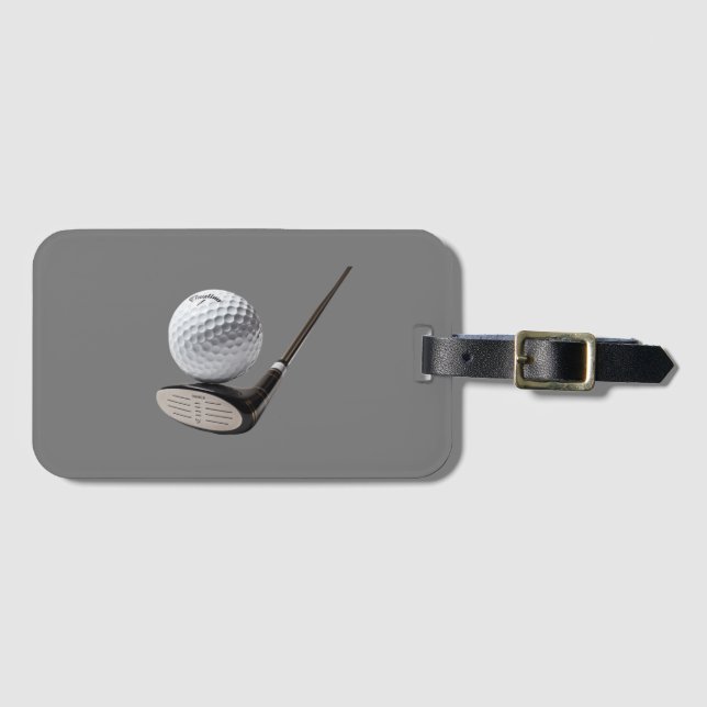 Etiqueta De Bagagem Design de golfe (Frente Horizontal)