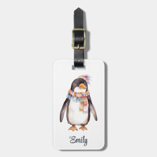 Etiqueta De Bagagem Design de pinguim-pinguim-pinguim-do-bico-cúmulo