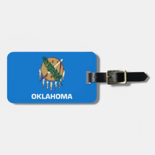 Etiqueta De Bagagem Design de Sinalizador do Estado de Oklahoma