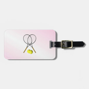 Etiqueta De Bagagem Design de Tênis Rosa