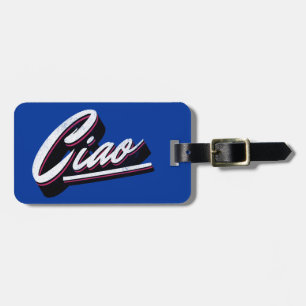 Etiqueta De Bagagem Design de texto Ciao