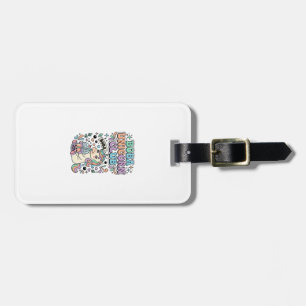 Etiqueta De Bagagem Design de Tipografia Kawaii Clube Unicórnio Boba U
