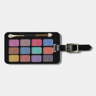 Etiqueta De Bagagem Design digital da paleta   das sombras do