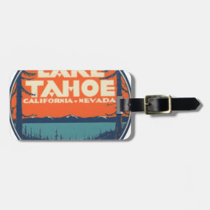 Etiqueta De Bagagem Design do decalque das viagens vintage de Lake