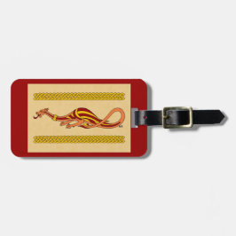Etiqueta De Bagagem Design do Dragão Medieval 2015