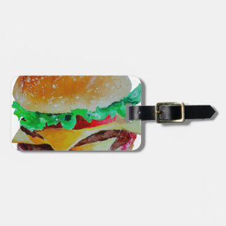 Etiqueta De Bagagem design do Hamburger, pintura original