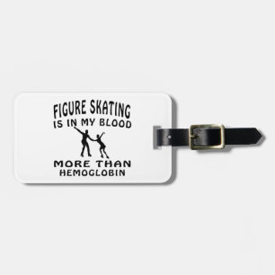 Etiqueta De Bagagem Design do patinagem artística