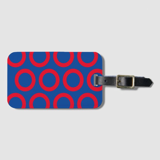 Etiqueta de Bagagem Design Fishman Donut Phish  (Frente Horizontal)