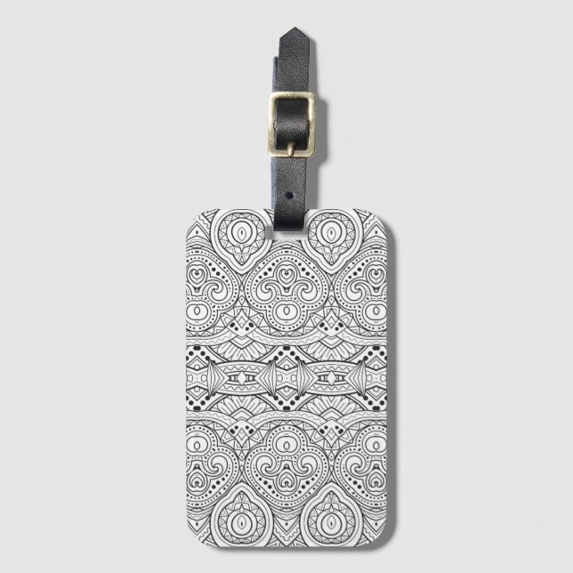 Etiqueta De Bagagem Design inspirado artística (Frente Vertical)