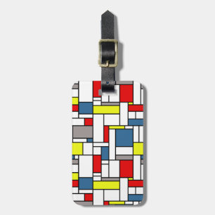 Etiqueta De Bagagem Design mondrian
