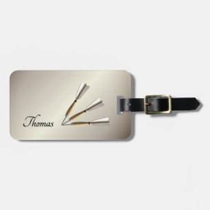 Etiqueta De Bagagem Design Monogramas Darts