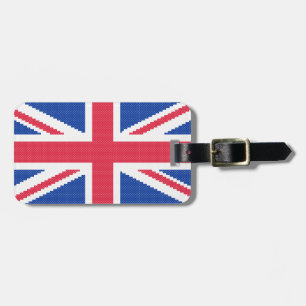 Etiqueta De Bagagem Design original Union Jack do ponto de cruz