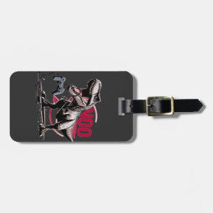 Etiqueta De Bagagem Design T-Rex Gamer Rage No More