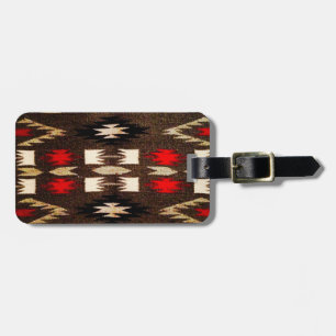 Etiqueta De Bagagem Design tribal americano nativo