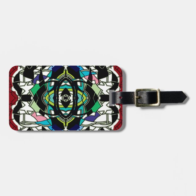 Etiqueta De Bagagem Design verificado (Frente Horizontal)