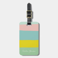 Destino Personalizado de Pastel Stripes Traveler