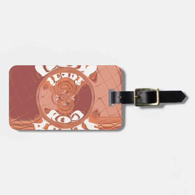 Etiqueta De Bagagem Deus abençoe - Impressão espiritual inspirado na Á (Frente Horizontal)