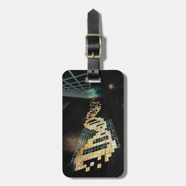 Etiqueta De Bagagem Deus não joga dados de 2014 (Frente Vertical)