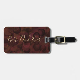 Etiqueta De Bagagem Dia de os pais Único Brown de Café do Melhor Pai