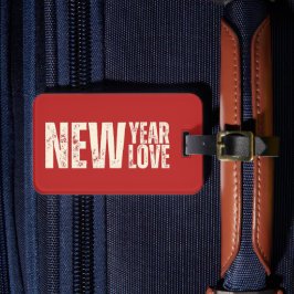 Etiqueta De Bagagem Dia do ano novo Novo Amor