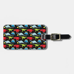 Etiqueta De Bagagem Dino retro