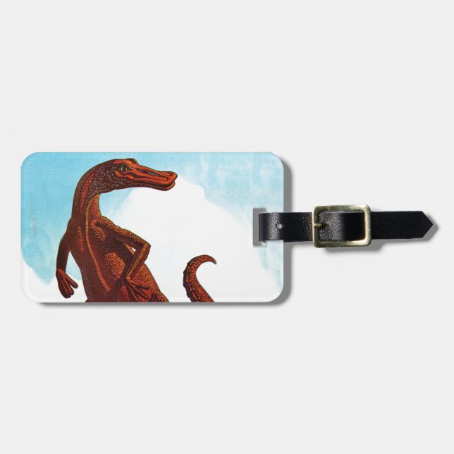 Etiqueta De Bagagem Dinossauro do Hadrosaurus (Frente Horizontal)
