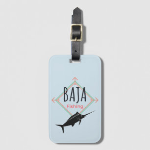 Etiqueta De Bagagem Distintivo de Pesca Baja