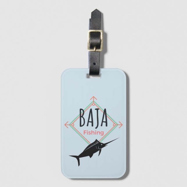 Etiqueta De Bagagem Distintivo de Pesca Baja (Frente Vertical)