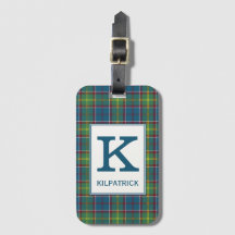 Distrito de Ayrshire Tartan Monogrammed